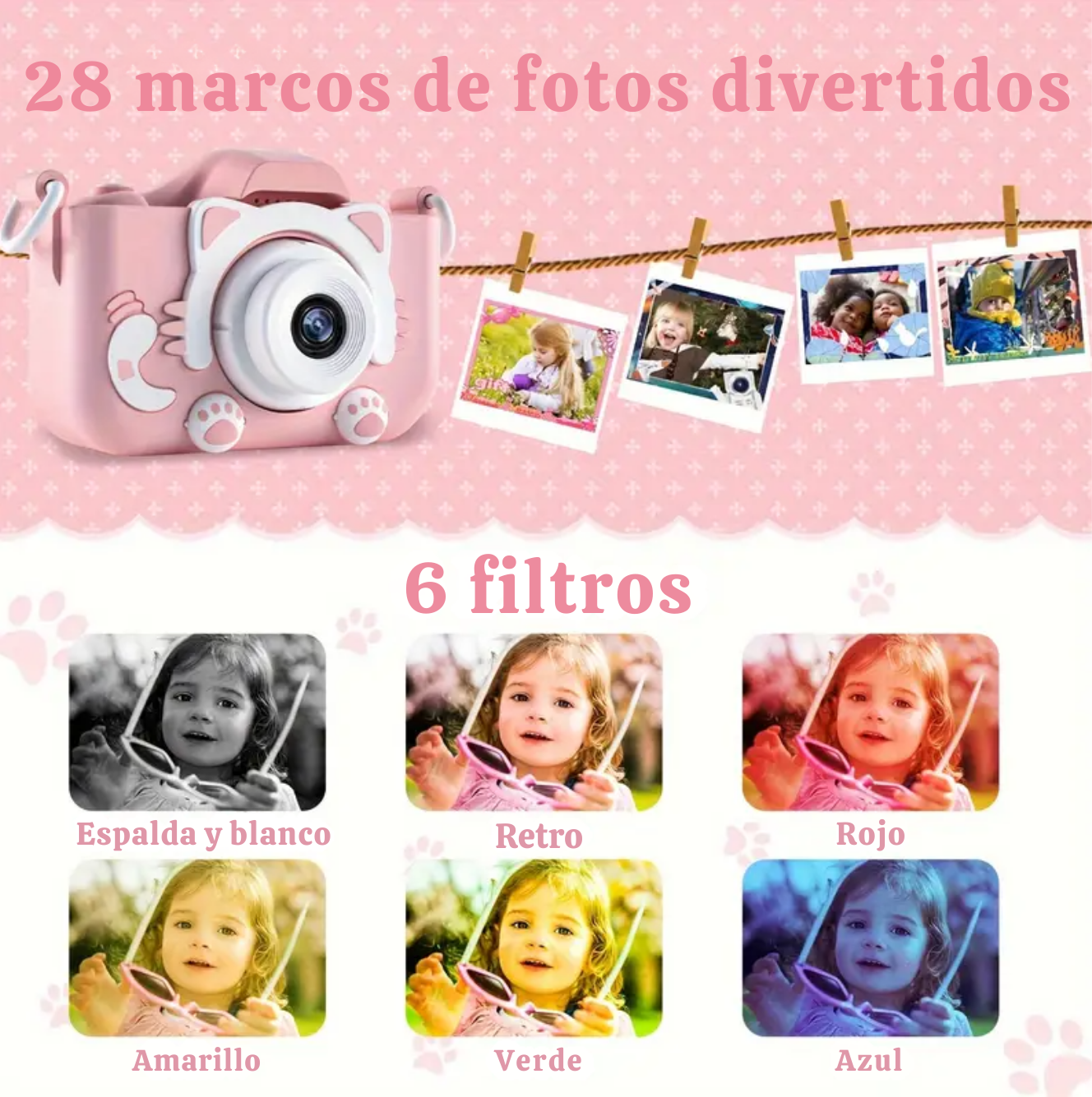 FotoKid - Conquista la Aventura con la Cámara Digital HD para Niños