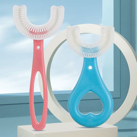 JuniorClean | Cepillo en Forma de U para Niños | Pack x3 Unidades